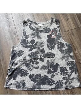 Peloton Women’s Tank Top Palm Tree Together We Go Far Large EUC